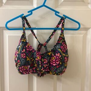 Lace up bikini top